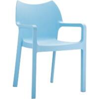 Chair Peak Indoor and Outdoor Blue 570 x 530 x 840 mm Pack of 2