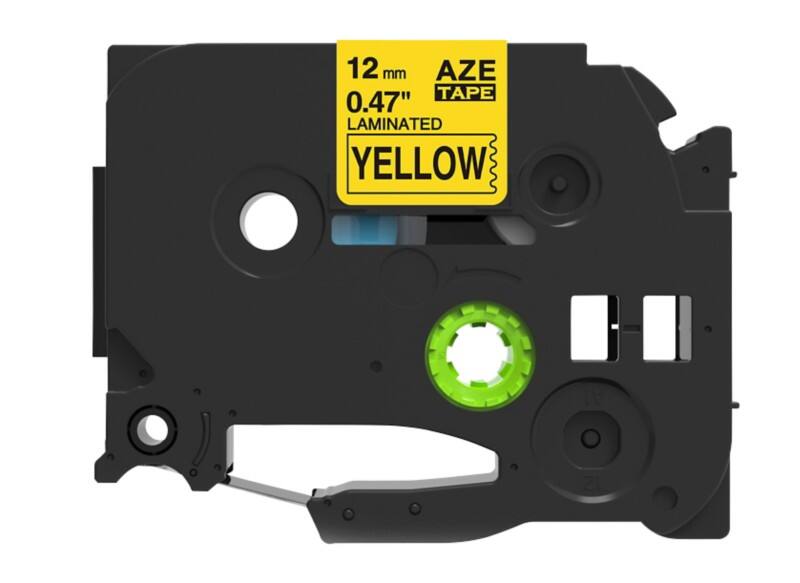 Rillstab Compatible Brother TZe-631 Label Tape Self Adhesive Black Print on Yellow 12 mm x 8m