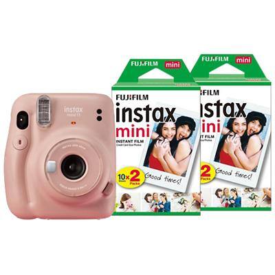 Fujifilm Instant Camera Instax Mini 11 Pink Including 40 Shots