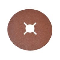 Faithfull FAIAD11524 Fibre Backed Sanding Disc 24G Coarse 115mm Brown Pack of 25