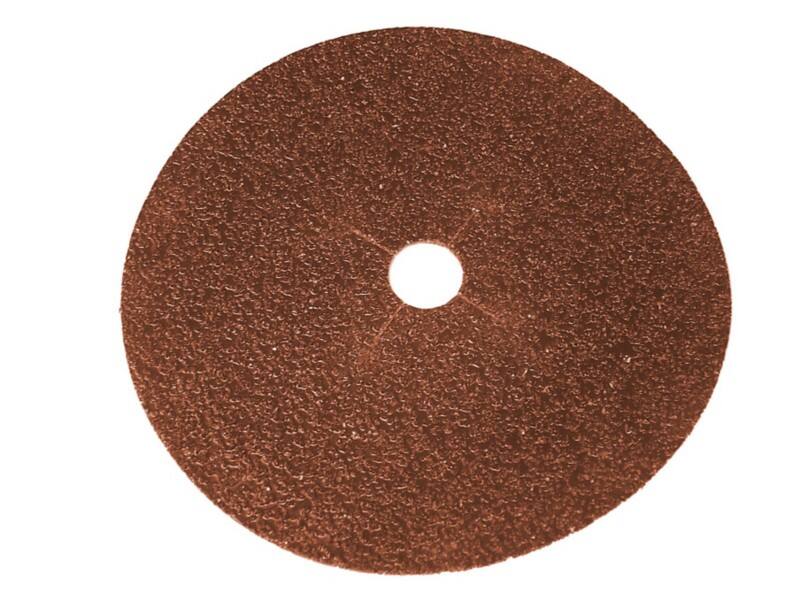 Faithfull FAIAD17880 Fibre Backed Sanding Disc 80G Coarse Medium 178mm Brown Pack of 25