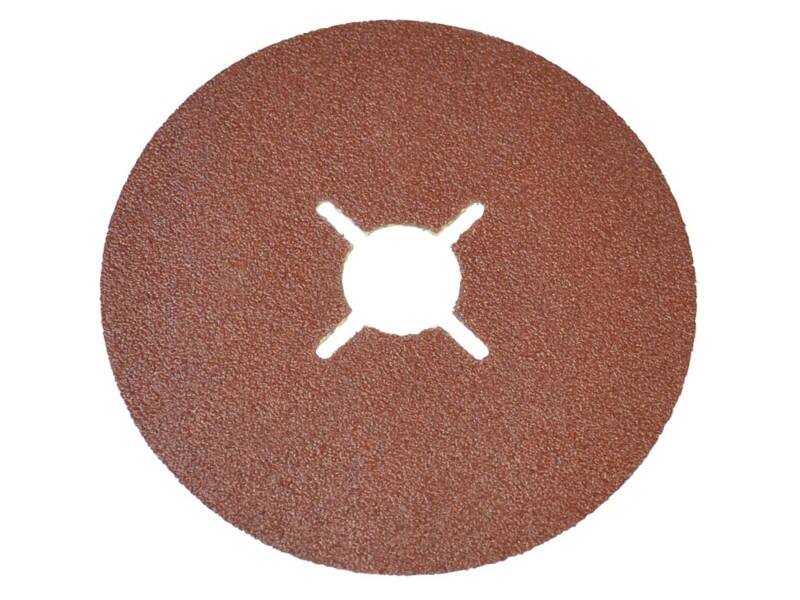 Faithfull FAIAD15040H Hook and Loop Sanding Disc 40G Coarse 150mm Brown Pack of 25