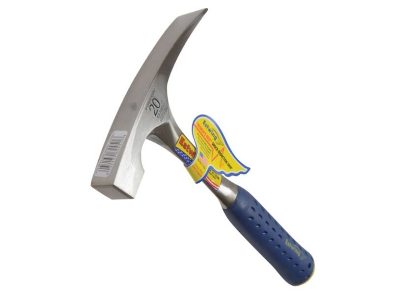 Estwing E3/20BLC Bricklayers Hammer 567g Vinyl Grip, Steel