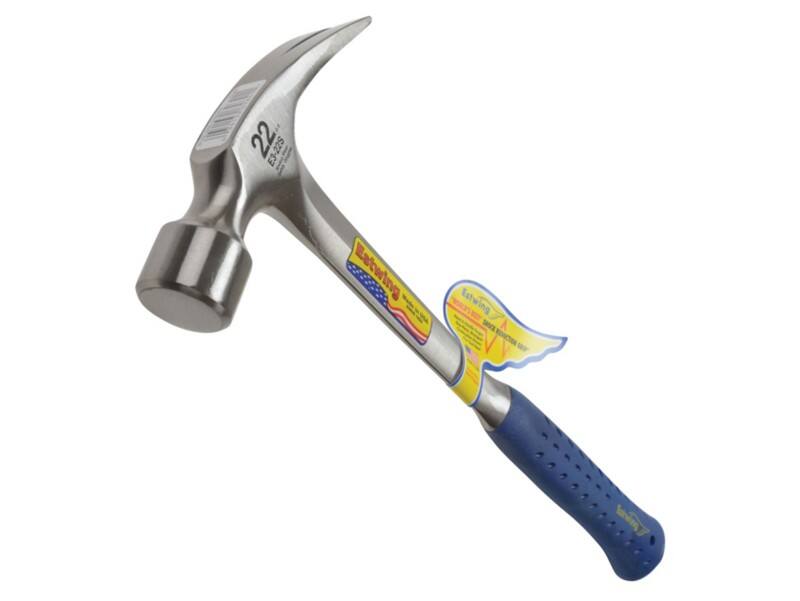 Estwing E3/22S Straight Claw Hammer 624g Vinyl Grip, Steel