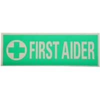 B Seen Information Badge High-Visibility Green First-Aid Polyester