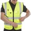 B Seen Hi-Vis Executive Waistcoat High-Visibility 4XL Yellow