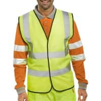 B Seen Hi-Vis Waistcoat High-Visibility 4XL Yellow