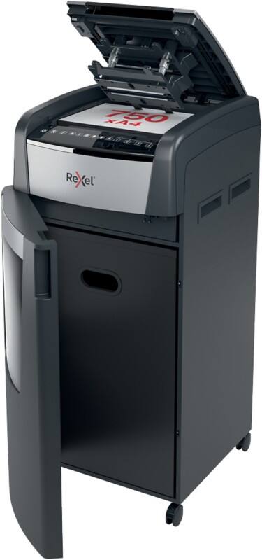 Rexel Auto Feed Optimum AutoFeed+ Shredder 825 Sheets Micro Cut Security Level P-5 140 L 750M