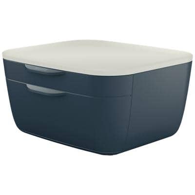 Leitz Cosy Desk Drawer Cabinet 5357 2 Drawers A4 Grey 27.5 x 14.3 x 25.1 cm