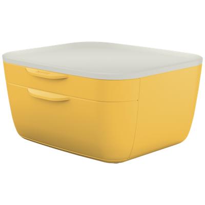 Leitz Cosy Desk Drawer Cabinet 5357 2 Drawers A4 Yellow 27.5 x 14.3 x 25.1 cm