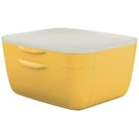 Leitz Cosy Desk Drawer Cabinet 5357 2 Drawers A4 Yellow 27.5 x 14.3 x 25.1 cm