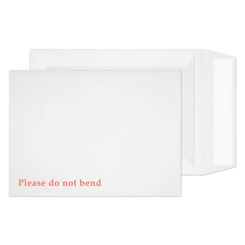 Purely Packing Vita Non Standard Board Back Envelopes Plain Peel & Seal 178 x 241mm 120 gsm White Pack of 125