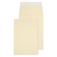 PREMIUM Woven Gusset Envelopes C5 Peel & Seal 229 x 162 x 25 mm 6400 Plain 140 gsm Cream Wove Pack of 125