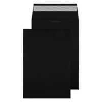 Creative Dark Coloured Gusset Envelopes C4 Peel & Seal 324 x 229 x 25 mm Plain 140 gsm Jet Black Pack of 125