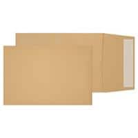 Purely Gusset Envelopes B5 Peel & Seal 254 x 178 x 25 mm Plain 120 gsm Manilla Pack of 125