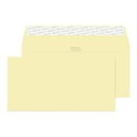 Creative Coloured Envelopes DL+ 229 (W) x 114 (H) mm Adhesive Strip Cream 120 gsm Pack of 500