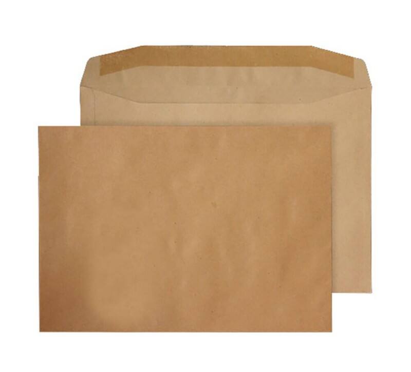 Purely Mailing Bag C4 Gummed 229 x 324 mm Plain 100 gsm Manilla Pack of 250