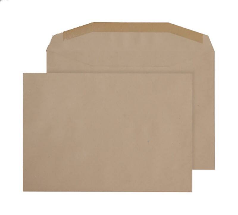 Purely Everyday Mailing Bag C5+ Gummed 162 x 235 mm Plain 80 gsm Manilla Pack of 500