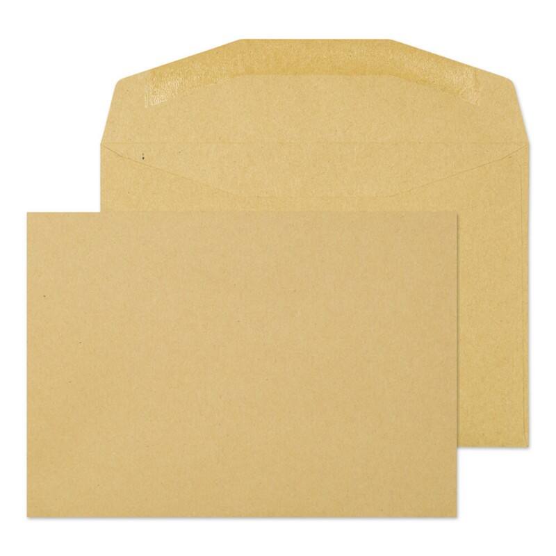 Purely Everyday Mailing Bag C6 Gummed 114 x 162 mm Plain 80 gsm Manilla Pack of 1000