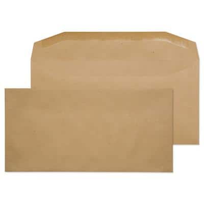 Purely Everyday Mailing Bag DL Gummed 110 x 220 mm Plain 80 gsm Manilla Pack of 1000