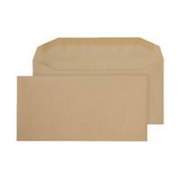 Purely Everyday Mailing Bag DL++ Gummed 114 x 235 mm Plain 80 gsm Manilla Pack of 1000