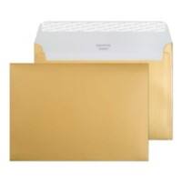 Creative Creative Shine Coloured Envelopes C5 229 (W) x 162 (H) mm Adhesive Strip Gold 130 gsm Pack of 500