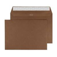 Creative Coloured Envelopes C5 229 (W) x 162 (H) mm Adhesive Strip Brown 120 gsm Pack of 500