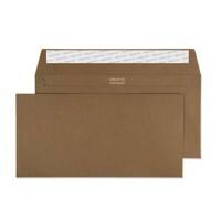 Creative Peel & Seal DL+ Coloured Envelopes Brown 229 (W) x 114 (H) mm Plain 120 gsm Pack of 500