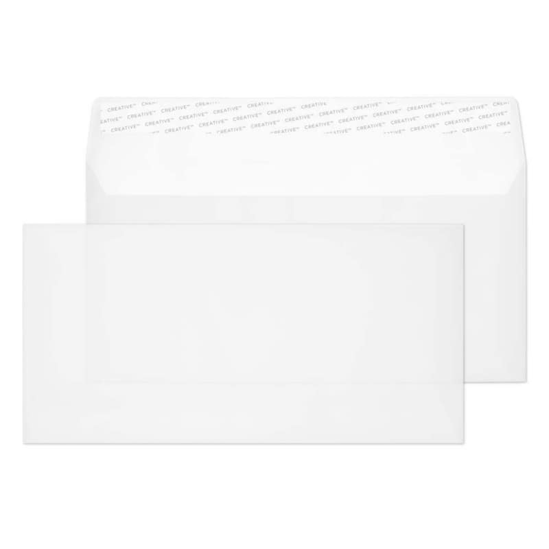 Creative Senses Envelopes DL+ 229 (W) x 114 (H) mm Adhesive Strip White 110 gsm Pack of 250