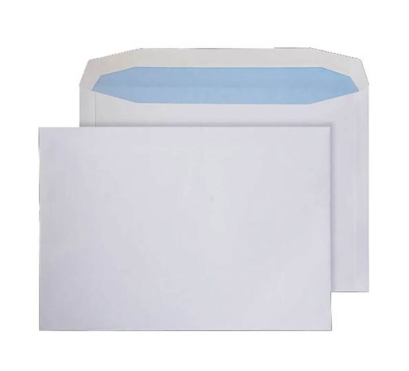 Purely Mailing Bag C4+ Gummed 240 x 330 mm Plain 100 gsm White Pack of 250
