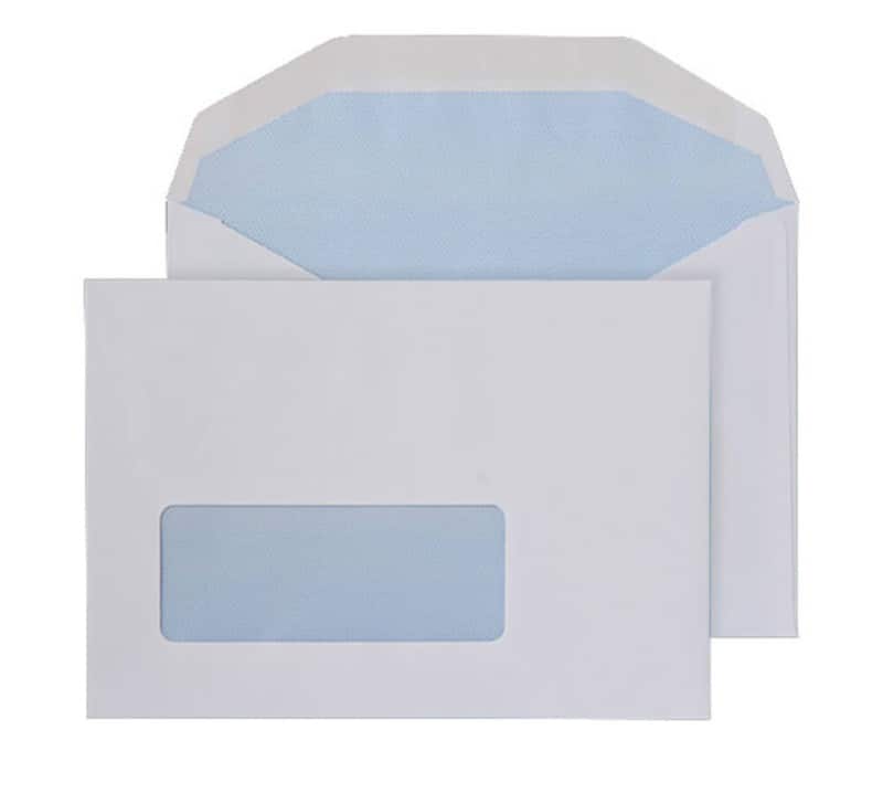 Blake Everyday Mailing Bag Window C6 162 (W) x 114 (H) mm White 80 gsm Pack of 1000