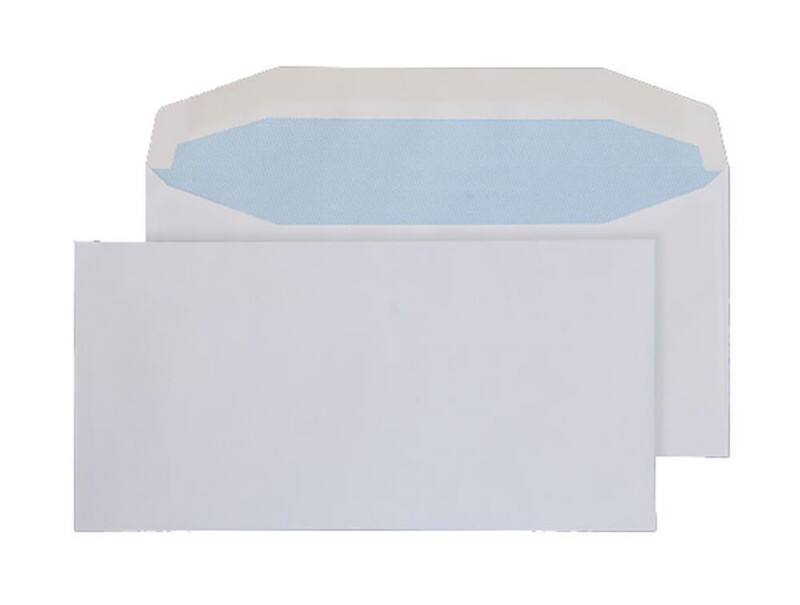 Purely Mailing Bag DL Gummed 110 x 220 mm Plain 110 gsm White Pack of 1000