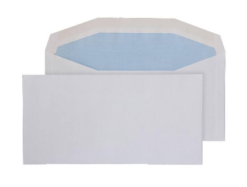 Purely Mailing Bag DL+ Gummed 114 x 229 mm Plain 80 gsm White Pack of 1000