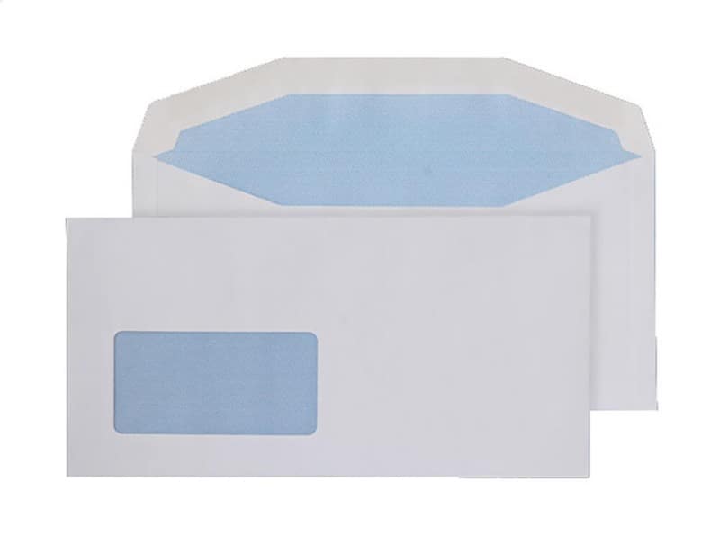 Blake Everyday Mailing Bag Window DL+ 229 (W) x 114 (H) mm White 80 gsm Pack of 1000