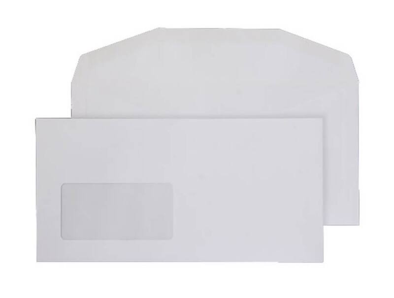 Blake Everyday Mailing Bag Window DL+ 229 (W) x 114 (H) mm White 110 gsm Pack of 1000