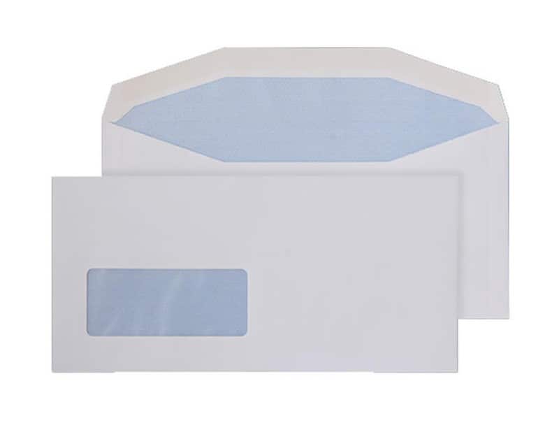 Blake Everyday Mailing Bag Window Non standard 235 (W) x 114 (H) mm White 90 gsm Pack of 1000