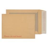 Purely Board Back Envelopes Peel & Seal 241 x 178 mm Plain 120 gsm Manilla Pack of 125