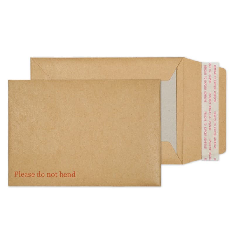 Purely Board Back Envelopes C6 Peel & Seal 162 x 114 mm Plain 120 gsm Manilla Pack of 250