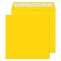 Creative Coloured Envelope Non standard 220 (W) x 220 (H) mm Adhesive Strip Yellow 120 gsm Pack of 250