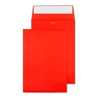 Creative Bright Coloured Gusset Envelopes C4 Peel & Seal 324 x 229 x 25 mm Plain 140 gsm Pillar Box Red Pack of 125