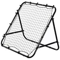 HOMCOM Adults Football Training Aid Multi-Sports Practice W/PE Mesh Metal Tube, 108W x 100D x 65Hcm-Black