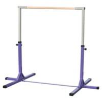 HOMCOM Steel Frame Adjustable Horizonal Gymnastics Bar Purple