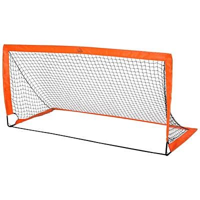 HOMCOM Tenoroon Mesh Outdoor Folding Football Goal Orange