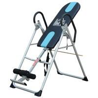 HOMCOM Fitness Gravity Inversion Exercise Bench-Silver