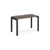 Rectangular Single Desk Walnut Wood Straight Legs Black Adapt II 1200 x 600 x 725mm