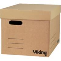 Viking Economy Archive Box Brown 33 x 45.9 x 29.5 cm Pack of 10