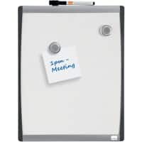 Nobo Small Whiteboard Wall Mounted Magnetic Single Sided 28 (W) x 33.5 (H) cm