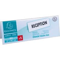 Exacompta Name Holder Crystal 21 x 8.3 x 29.7 cm Pack of 10