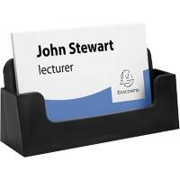 Exacompta Business Card Holder Black 10.2 x 3.4 x 4.7 cm Pack of 16