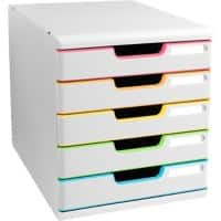 Exacompta Drawer Unit Plastic White Harlequin